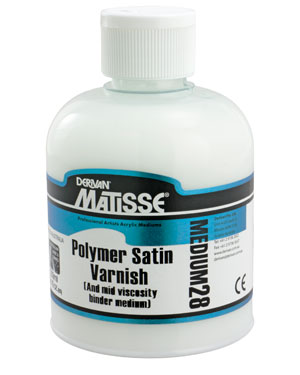 MM28 Polymer Satin Varnish 250ml Matisse Polymer Satin Varnish