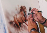Airbrushing picture