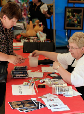 Beth Blinston demonstrating