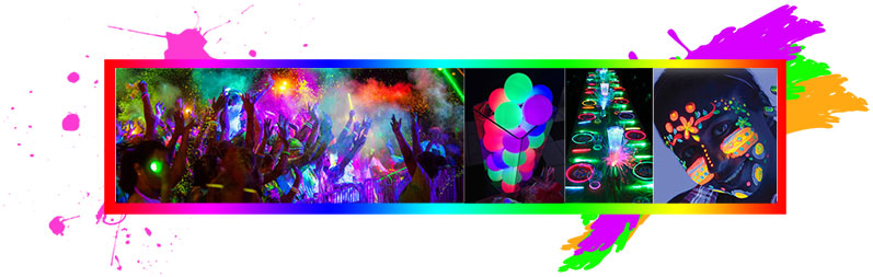 Fluro party tips. party tips