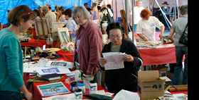 Demonstrators and spectators