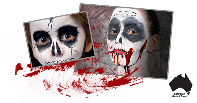 faces with zombie make-up zombie faces