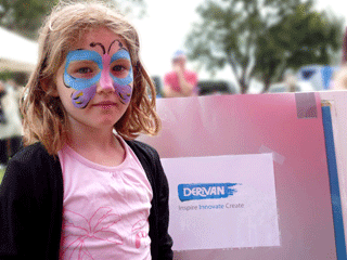 Butterfly Facepainted Girl