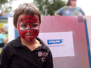 Spiderman Facepainted Boy