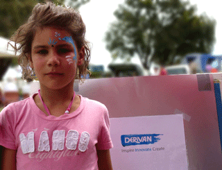 Flower Facepainted Girl