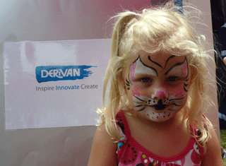 Cat Facepainted Girl
