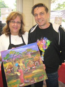 David and Liebby and artwork