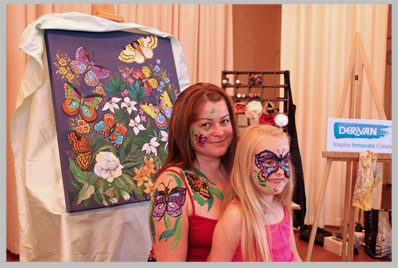 Ceiling Mural in site view yassart face paint